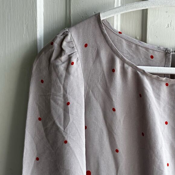 Anthropologie Meadow Rue Polka Dot Ruffle Dress - Picture 5 of 8